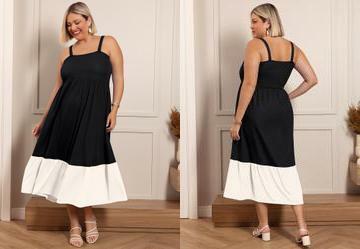 Vestido Preto em Malha