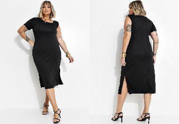 Vestido Preto em Malha