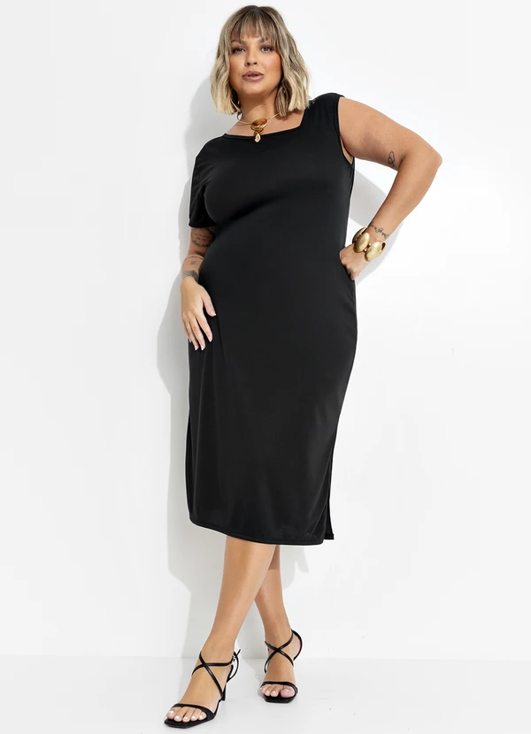 Marguerite - Vestido Preto em Malha 3