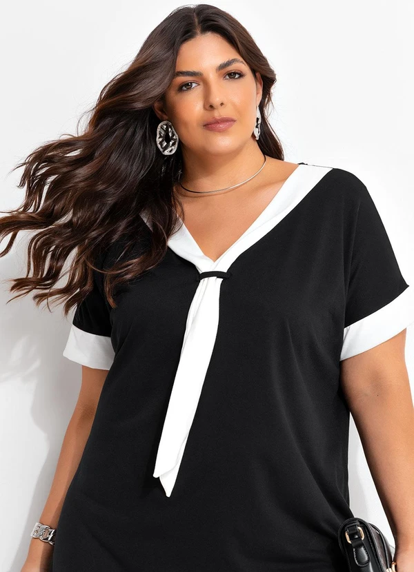 Marguerite - Vestido Preto em Poliviscose 1