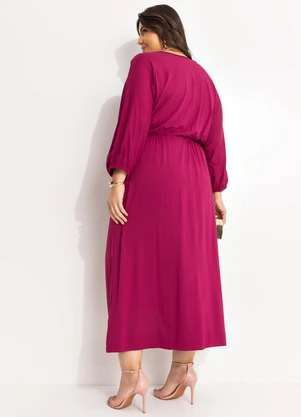 Marguerite - Vestido Púrpura em Malha de Viscose - MARGUERITE