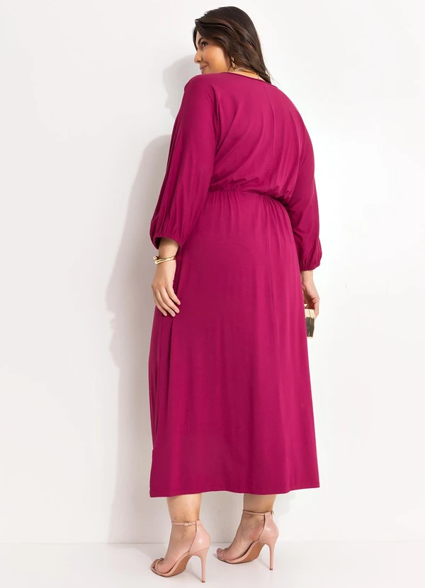 Marguerite - Vestido Púrpura em Malha de Viscose 2