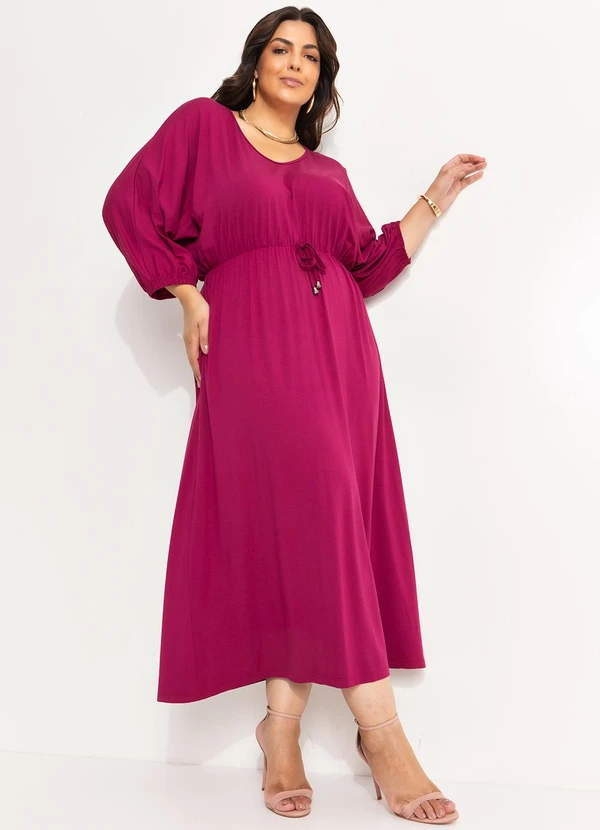 Marguerite - Vestido Púrpura em Malha de Viscose 4