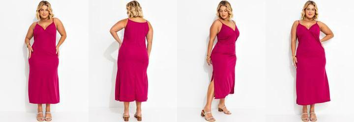 Vestido Prpura em Malha