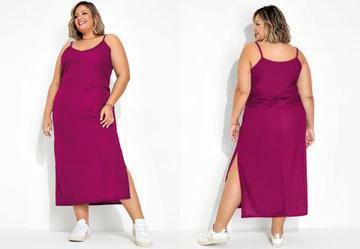 Vestido Prpura em Malha