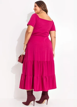 Marguerite - Vestido Púrpura em Malha - MARGUERITE
