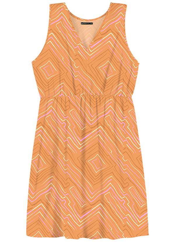 Rezzato - Vestido Season Feelings Plus Size Laranja