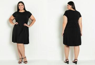 Vestido Soltinho Preto Marguerite Plus Size