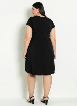 Vestido Soltinho (Preto) Marguerite Plus Size - MARGUERITE