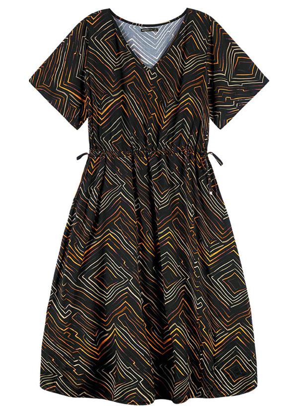 Rezzato - Vestido Summer Is Here Plus Size Feminino Preto