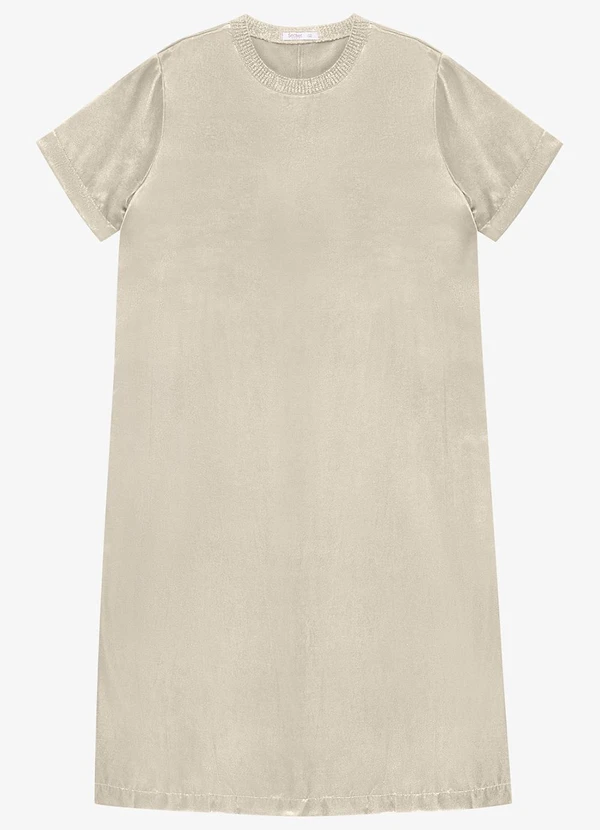 Secret Glam - Vestido Super Midi Plus Size Bege 5