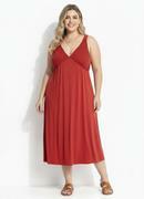 Vestido Terracota em Malha de Viscose
