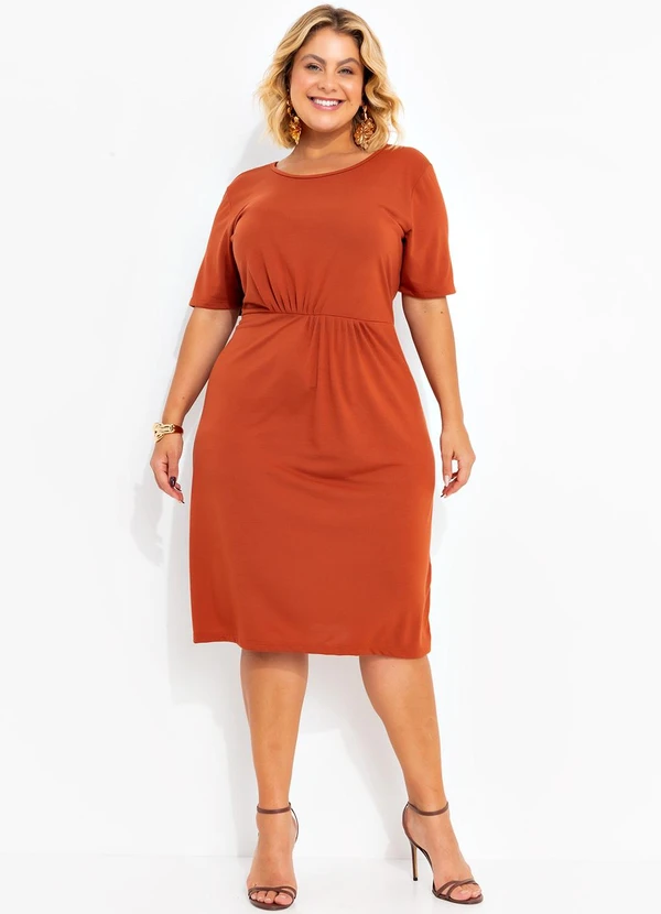 Marguerite - Vestido Terracota em Poliviscose 3