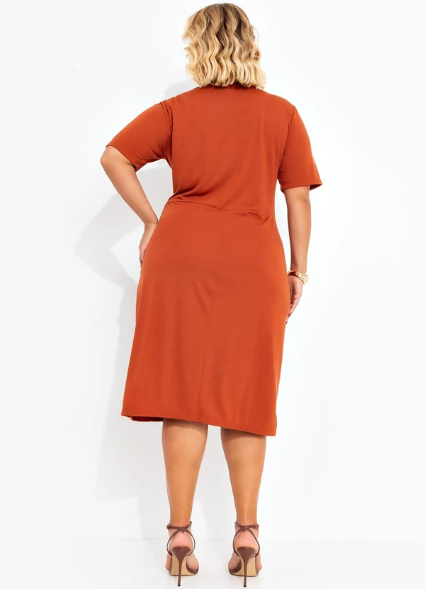 Marguerite - Vestido Terracota em Poliviscose 4