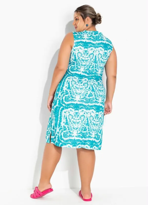 Marguerite - Vestido Tie Dye com Fendas Laterais Plus Size 4