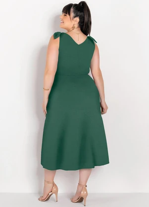 Marguerite - Vestido Verde Escuro em Malha - MARGUERITE
