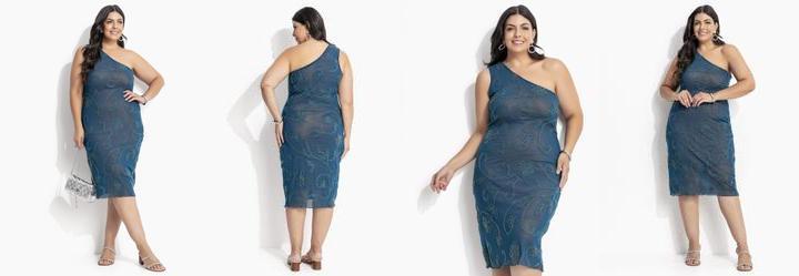 Vestido Verde Escuro em Tule Bordado