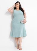 Vestido Verde Menta em Malha Tric�