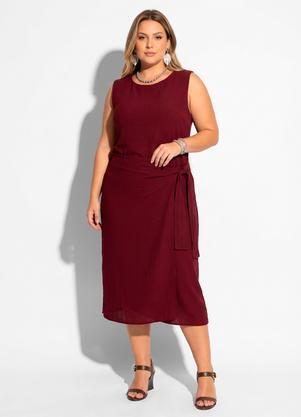 Vestido (Vermelho) em Tecido Air Flow