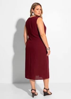 Marguerite - Vestido Vermelho em Tecido Air Flow - MARGUERITE