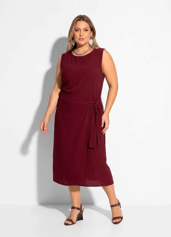 Marguerite - Vestido Vermelho em Tecido Air Flow