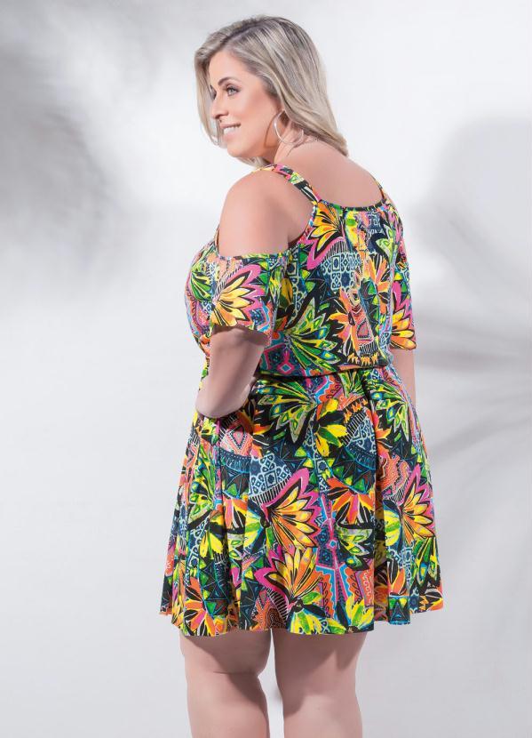Marguerite - Vestido Ciganinha Estampa Floral Plus Size 2