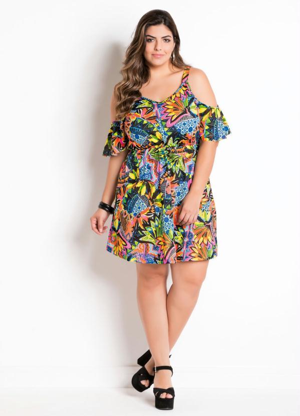 Marguerite - Vestido Ciganinha Estampa Floral Plus Size 3