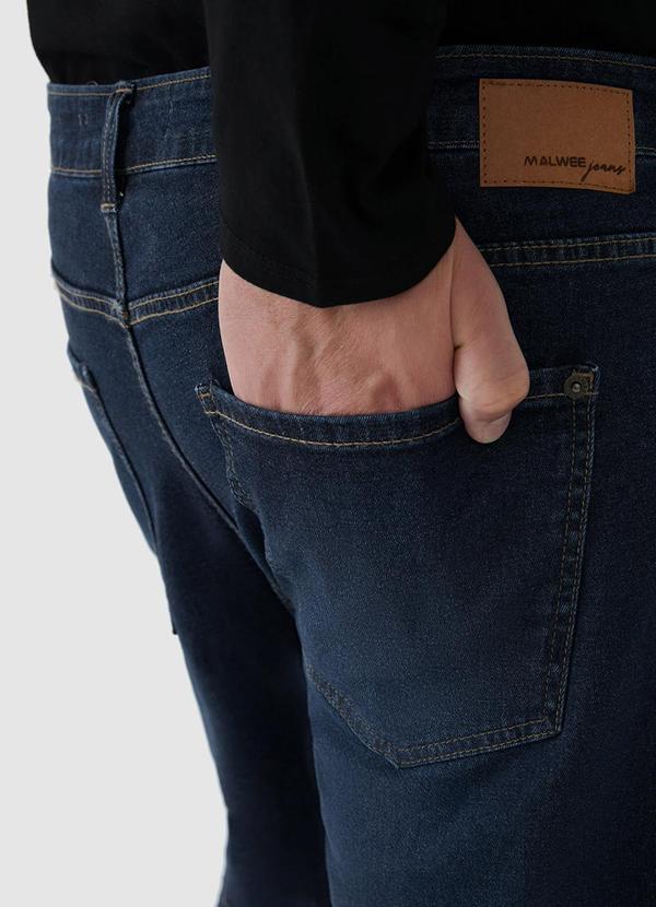 Malwee - Bermuda Slim Jeans Estonada Plus Azul 3