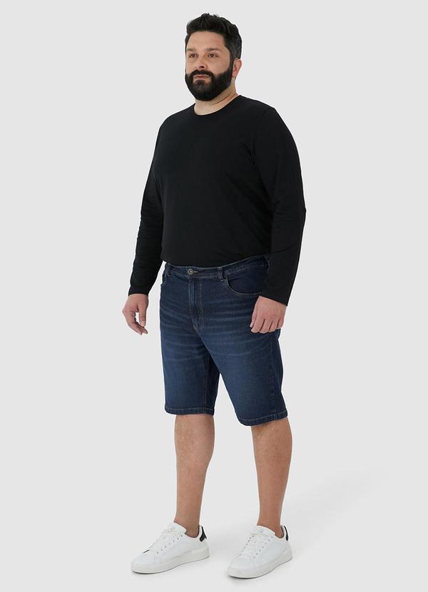 Malwee - Bermuda Slim Jeans Estonada Plus Azul 4