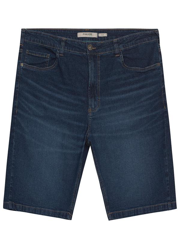 Malwee - Bermuda Slim Jeans Estonada Plus Azul 6