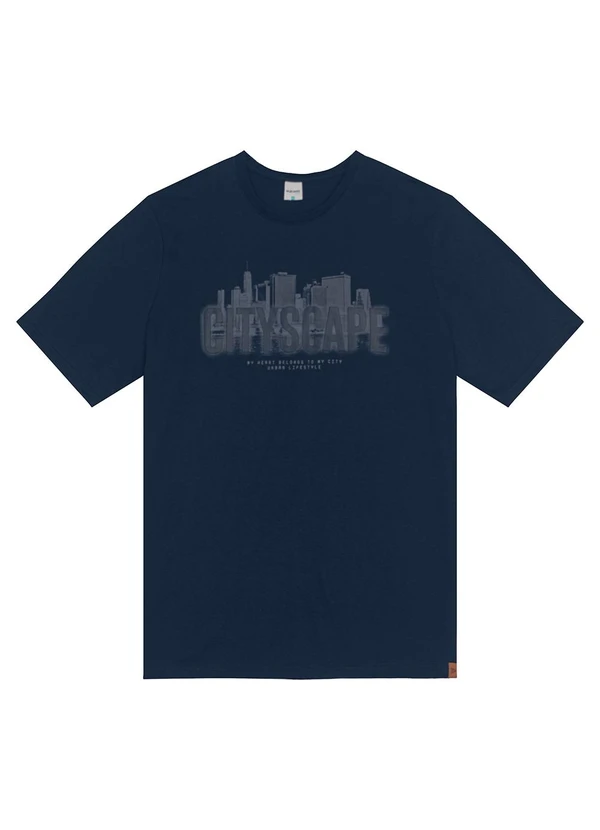 Malwee - Camiseta Cityscape Comfy Touch Plus Azul 1