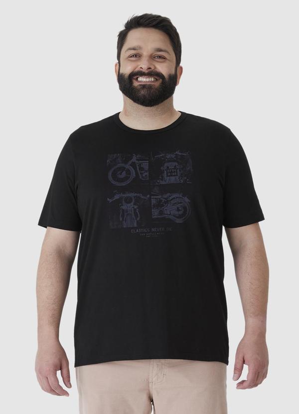 Malwee - Camiseta Classics Never Die Plus Preto