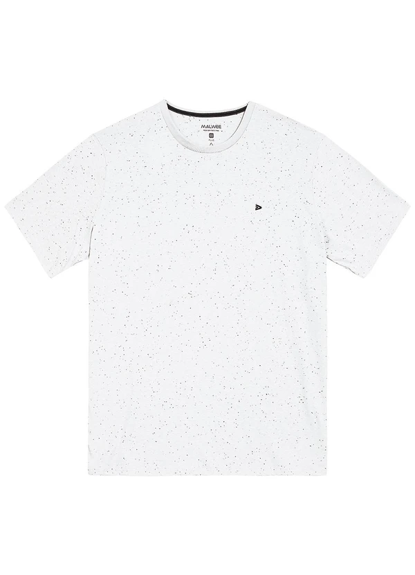 Malwee - Camiseta em Botonê Masculina Plus Branco 5