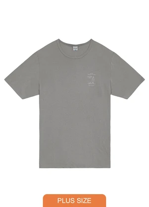 Malwee - Camiseta High Tides Rise em Malha Cinza - MALWEE