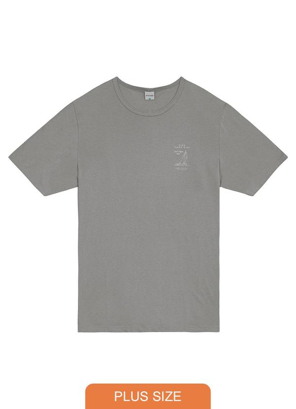 Malwee - Camiseta High Tides Rise em Malha Cinza