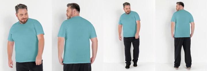 Camiseta Plus Size Turquesa