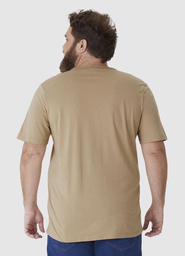 Malwee - Camiseta Progress Masculina Plus Bege 2