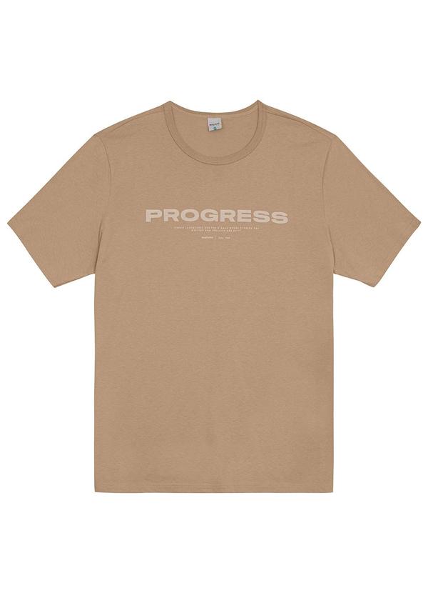 Malwee - Camiseta Progress Masculina Plus Bege 3