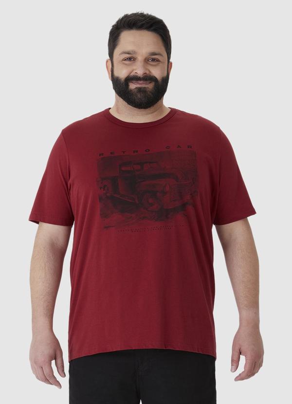 Malwee - Camiseta Retro Car Plus Vermelho