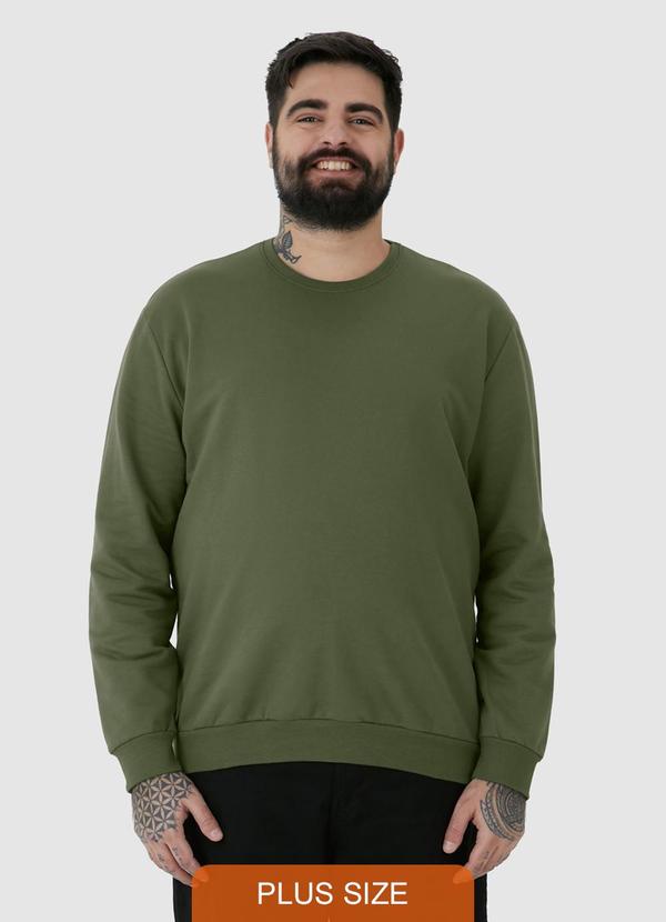 Malwee - Blusão em Moletom Masculino Plus Verde