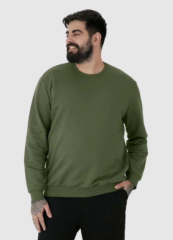 Malwee - Blusão em Moletom Masculino Plus Verde 2