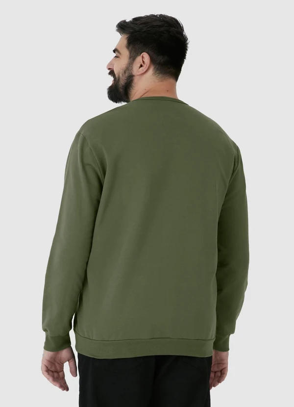 Malwee - Blusão em Moletom Masculino Plus Verde 3