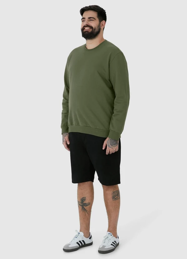 Malwee - Blusão em Moletom Masculino Plus Verde 6