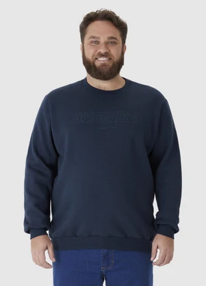 Malwee - Blusão Urban Art em Moletom Comfy Azul - MALWEE