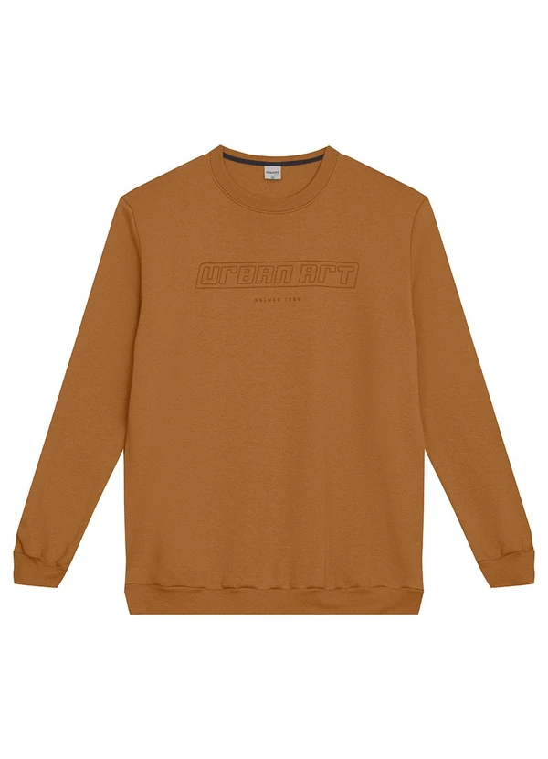 Malwee - Blusão Urban Art em Moletom Comfy Marrom 3