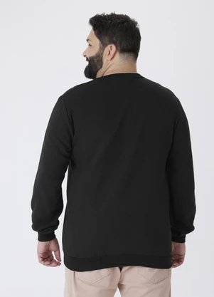 Malwee - Blusão Urban Art em Moletom Comfy Preto - MALWEE