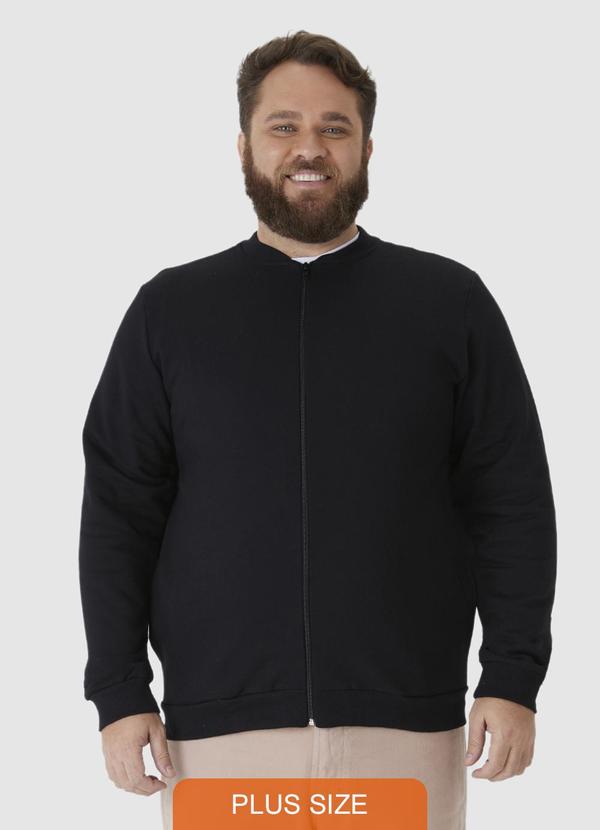 Malwee - Jaqueta Bomber Flanelado Plus Preto
