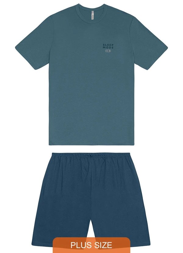 Malwee - Pijama Sleep Mode em Malha Plus Azul 1