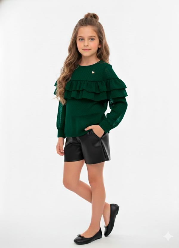 Amada - Bata com Recorte Superior Verde 1