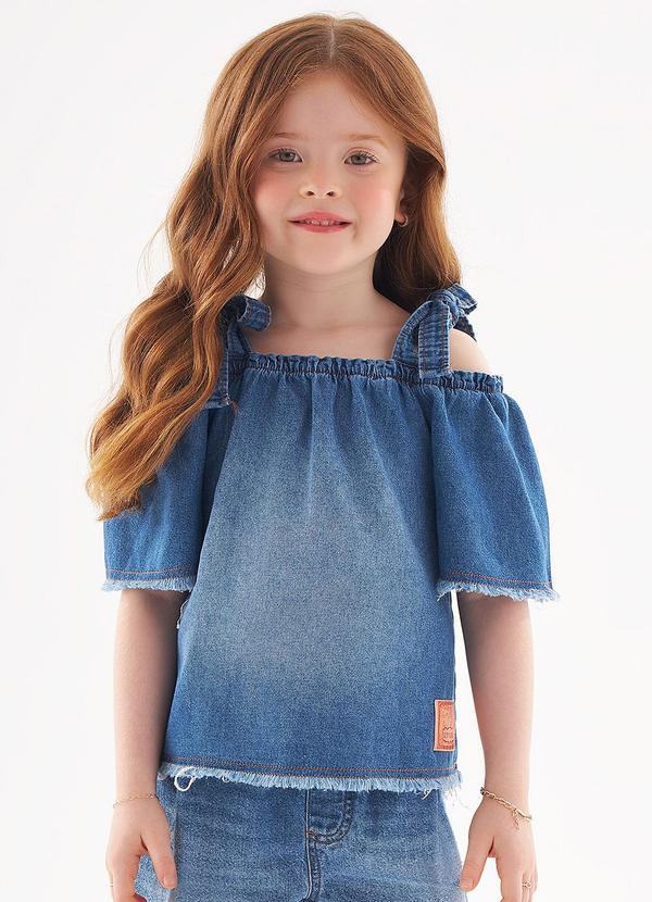 Up Baby - Bata em Jeans Infantil Menina Azul
